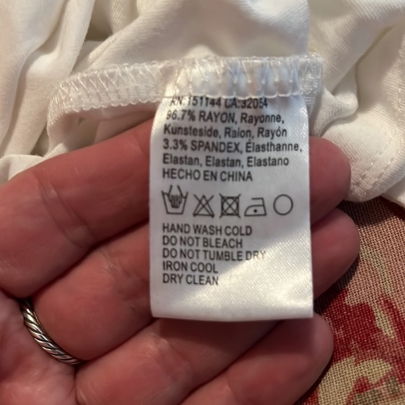 ANTHROPOLOGIE Lea & Viola Size 3X White Poet Blouse Tunic PussyBow Stretch $120 - Picture 13 of 16